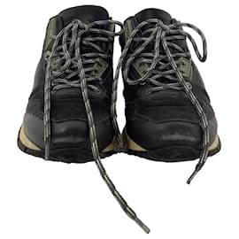 Lanvin- Lanvin Runners DS Sneakers in Black Suede and Leather-Black