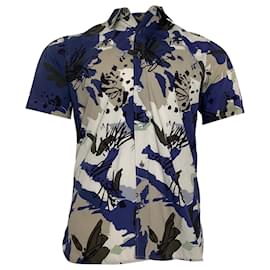Burberry- Burberry London Abstract Print Short Sleeve Shirt in Multicolor Cotton-Multiple colors