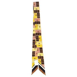 Fendi Printed Bandeau in Multicolor Silk  Multiple colors