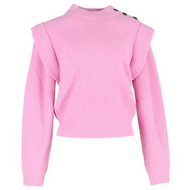 Isabel Marant Suéter de Punto Peggy en Lana Rosa Rosa