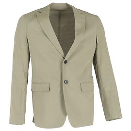 Blazer de lino oliva de Theory Verde Verde oliva