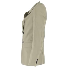 Theory-Theory Single-Breasted Blazer in Olive Linen-Green,Olive green