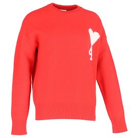 Rotwollpullover AMI Paris Ami De Coeur Rot