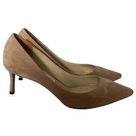 Jimmy Choo Romy 60 Pumps in Beige Suede Beige