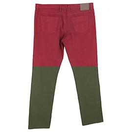 Gucci-Gucci Slim Fit Jeans in Red Cotton-Red