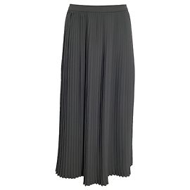 Dries Van Noten Pleated MIdi Skirt in Grey Polyester Grey