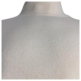 Bottega Veneta-Bottega Veneta Turtleneck Sweater in Cream Wool-White,Cream