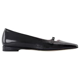 Autre Marque-Emilie Ballerinas - Carel - Leather - Black-Black