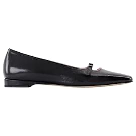 Autre Marque-Emilie Ballerinas - Carel - Leather - Black-Black