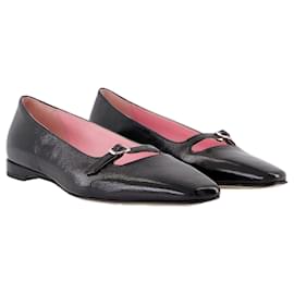 Autre Marque-Emilie Ballerinas - Carel - Leather - Black-Black