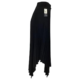 Joseph-Joseph Ade Pleated Midi Skirt in Black Polyester-Black