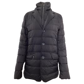 Herno Legend Down Blazer with Removable Bib in Black Polyamide Black