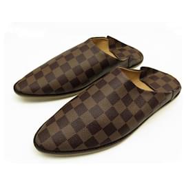 Louis Vuitton-NEUF CHAUSSURES LOUIS VUITTON MULES DAMIER PHARREL WILLIAMS 41 SLIPPERS-Marron