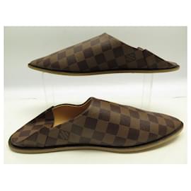 Louis Vuitton-NEUF CHAUSSURES LOUIS VUITTON MULES DAMIER PHARREL WILLIAMS 41 SLIPPERS-Marron