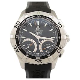Tag Heuer-TAG HEUER AQUARACER CALIBRE S CAF7010 43 MM QUARTZ CHRONO WATCH-Silvery