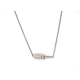 Fendi-FENDI O'LOCK NECKLACE 8AH602A44GF035M 45-47 CM IN SILVER METAL-Silvery