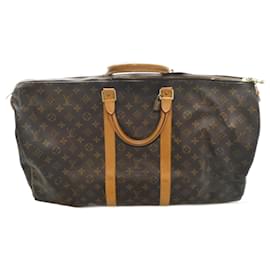 Louis Vuitton-Louis Vuitton Keepall 55 Monogram travel bag-Brown