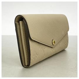 Louis Vuitton-Louis Vuitton Long Wallet Monogram Empreinte Portefeuille Sarah M68708-Grey