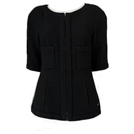Chanel-Supermarket Collection Black Tweed Jacket-Black