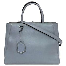 Fendi-Fendi 2way Twojours Tote Bag-Brown,Blue