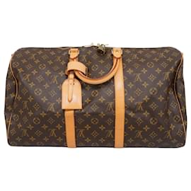 Louis Vuitton-Louis Vuitton Keepall Bandouliere 50-Brown