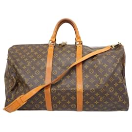 Louis Vuitton-Louis Vuitton Keepall Bandoulière 55-Brown