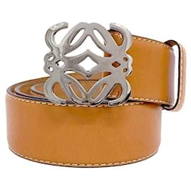 Loewe Camelbrauner Leder-Gürtel Kamel