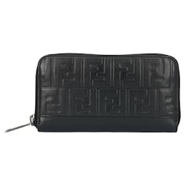 Fendi-Fendi Zucca Long Wallet-Black