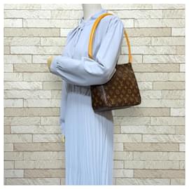 Louis Vuitton-Louis Vuitton Looping MM Monogram Shoulder Bag-Brown,Monogram