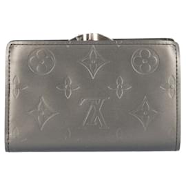 Louis Vuitton-Louis Vuitton Portemonnay Viennois Monogram Matte Bi-fold Wallet-Black