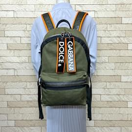 Dolce & Gabbana-Dolce & Gabbana Green Nylon Backpack-Green