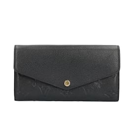 Louis Vuitton-Louis Vuitton Portefeuille Sarah Monogram Empreinte Long Wallet-Black