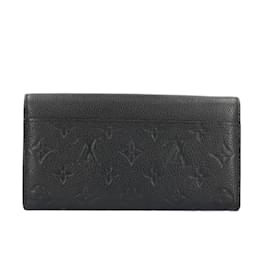 Louis Vuitton-Louis Vuitton Portefeuille Sarah Monogram Empreinte Long Wallet-Black