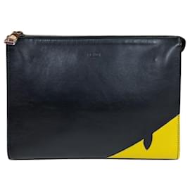 Fendi-Fendi Monster Clutch Bag-Black