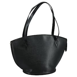 Louis Vuitton-LOUIS VUITTON Epi Saint Jacques Shopping Shoulder Bag Black M52262 Auth 108409-Black
