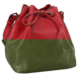 Louis Vuitton-LOUIS VUITTON Epi Petit Noe Shoulder Bag Red M44107 LV Auth 109921-Red