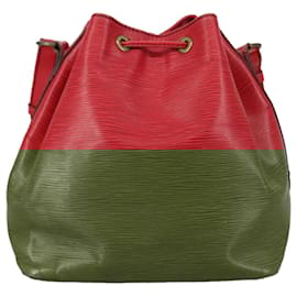 Louis Vuitton-LOUIS VUITTON Epi Petit Noe Shoulder Bag Red M44107 LV Auth 109921-Red
