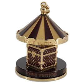 Louis Vuitton-LOUIS VUITTON Bijoux Sac Carrousel Charm metal Gold M66782 LV Auth 97979SA-Golden