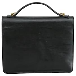 Louis Vuitton-LOUIS VUITTON Epi Monceau 28 Hand Bag Black M52122 LV Auth bs21765-Black