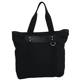 Gucci-GUCCI Tote Bag Canvas Black 268175 Auth bs21570-Black