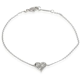 Tiffany & Co-Pulseira de coração de diamante Tiffany & Co. em platina 0,18 CTW-Outro