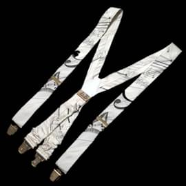 Hermès-Hermes La Musique des Spheres Silk Suspenders-Eggshell