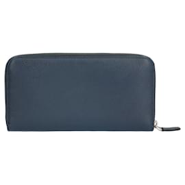 Prada-Prada Long Wallet Leather 2ML317-Navy blue