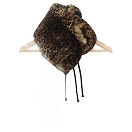 Fendi-Fendi Orirag Écharpe en Cachemire et Fourrure de Visons Candy-Noir