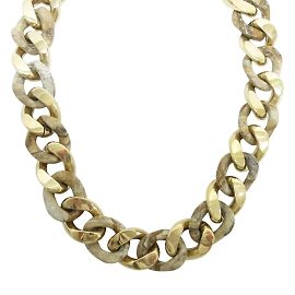 Collar de combinación de piedras chapado en oro Bottega Veneta Dorado