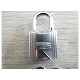 Hermès-medium Hermès padlock, brand new, never used, with its two keys-Silver hardware