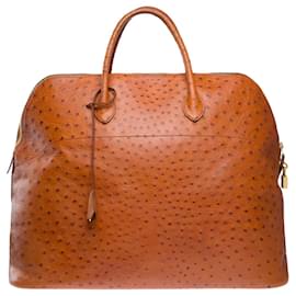 Hermès-HERMES Bolide Bag in Exotic Leathers Gold - 102283-Golden