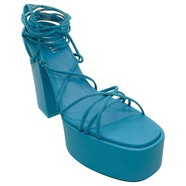 Paris Texas Light Blue Turquoise Malena High Sandals Blue