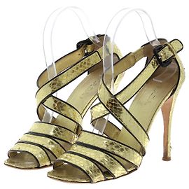 Sandali PRADA T.EU 37 Pelle D'oro