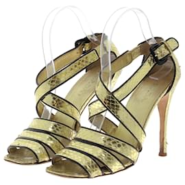 Prada-PRADA Sandals T.EU 37 Leather-Golden